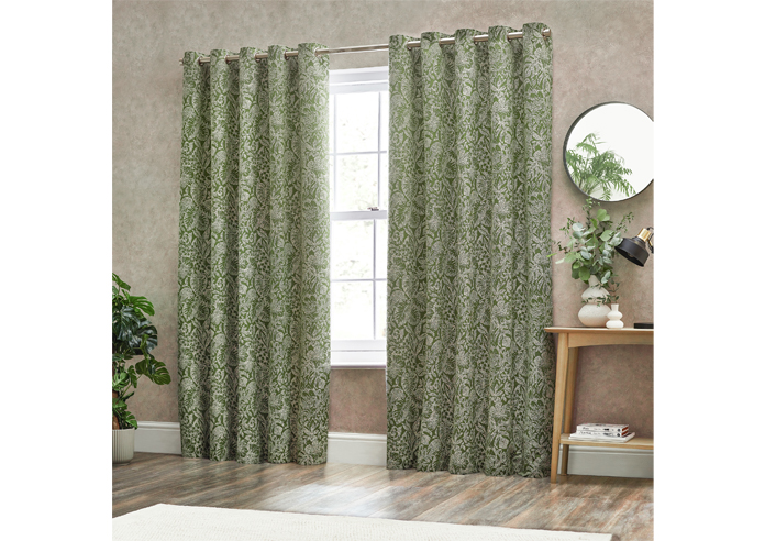 Bali Eyelet, Olive - Ready Made Curtains - Image 7